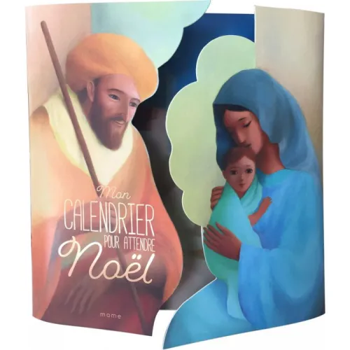 Mon calendrier pour attendre Noël - Avec 1 livret Préparons Noël au rythme de la Bible - Grand...