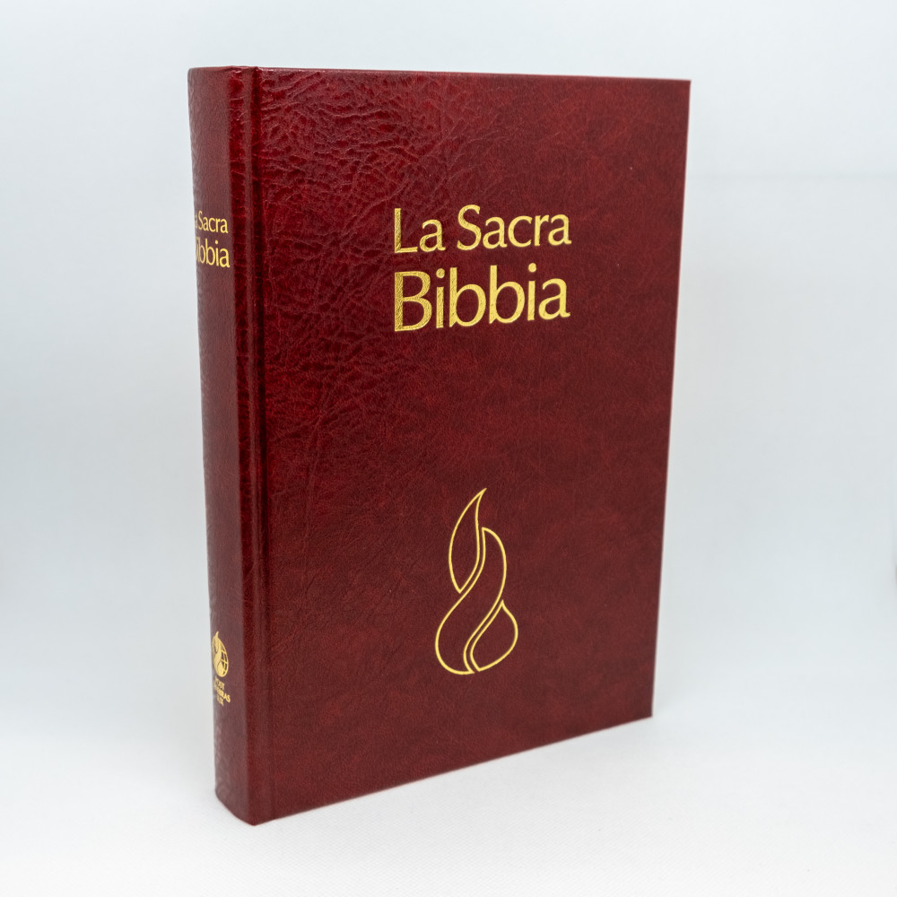 ITALIENISCH, BIBEL NUOVA RIVEDUTA, PARALLELSTELLEN, GEBUNDEN, ROT