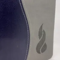 ITALIENISCH, BIBEL NUOVA RIVEDUTA, KOMPAKT, SILBERSCHNITT, GRAU/BLAU