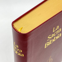 Italien, Bible Nuova Riveduta - miniature, fibro grenat, tranche or