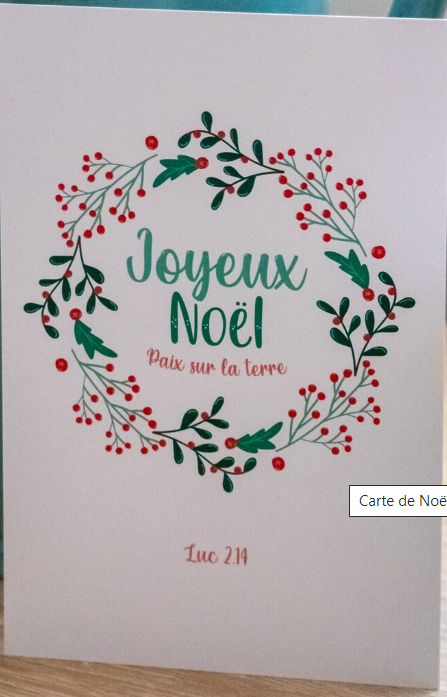 Carte Joyeux Noël