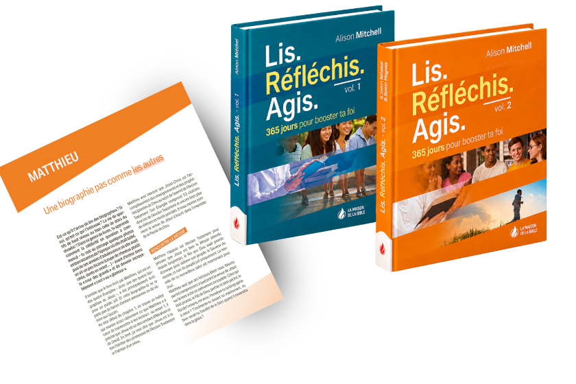 Les volumes 1 et 2 de Lis. Réfléchis. Agis.