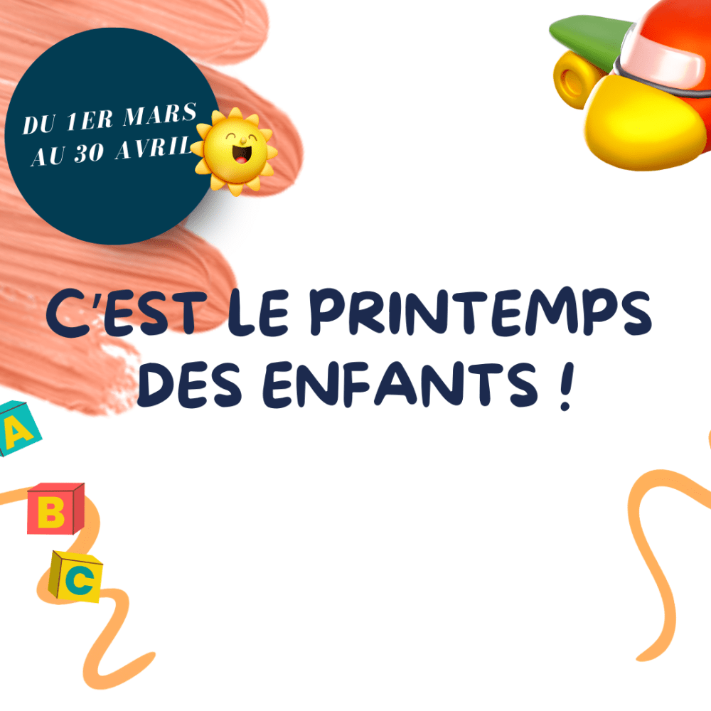   C'est le printemps des enfants !   
  Plus de 50 ouvrages à -50%   